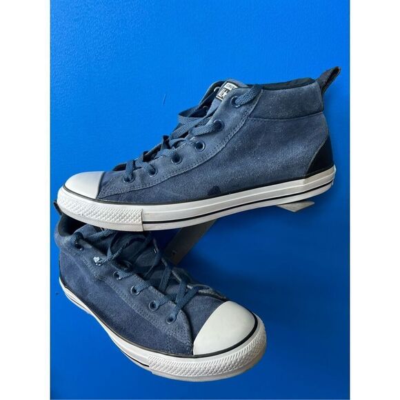 Converse Chuck Taylor All Star Street Mid Unisex Shoes Mason Blue-White 161468c - Picture 1 of 7